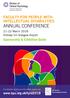 FACULTY FOR PEOPLE WITH INTELLECTUAL DISABILITIES ANNUAL CONFERENCE