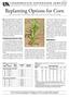Replanting Options for Corn Chad Lee, James Herbek, J.D. Green, and James Martin, Plant and Soil Sciences; Paul Vincelli, Plant Pathology