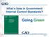 What s New in Government Internal Control Standards? Going Green