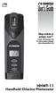 User s Guide HHWT-11. Handheld Chlorine Photometer. Shop online at omega.com SM