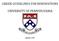 GREEN GUIDELINES FOR RENOVATIONS UNIVERSITY OF PENNSYLVANIA