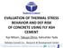 EVALUATION OF THERMAL STRESS BEHAVIOR AND DEF RISK OF CONCRETE USING FLY ASH CEMENT