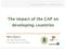 The impact of the CAP on developing countries
