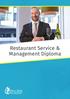 Restaurant Service & Management Diploma