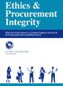 Ethics & Procurement Integrity What You Need to Know as a Federal Employee Involved in the Procurement and Acquisition Process