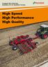 Compact Disc Harrows Qualidisc Pro & Qualidisc Farmer. High Speed High Performance High Quality