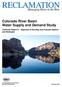 Colorado River Basin Water Supply and Demand Study. Technical Report E Approach to Develop and Evaluate Options and Strategies