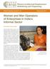 Women and Men Operators of Enterprises in India s Informal Sector
