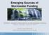 Emerging Sources of Stormwater Funding
