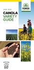CANOLA VARIETY GUIDE