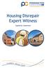 Housing Disrepair Expert Witness. Capability Statement