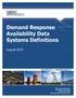 Demand Response Availability Data Systems Definitions
