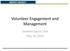 Volunteer Engagement and Management