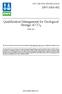 Qualification Management for Geological Storage of CO 2