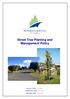 Street Tree Planting and Management Policy