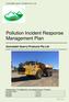 Pollution Incident Response Management Plan