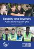 Equality and Diversity. Public Sector Equality Duty