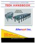 TECH HANDBOOK. Aftersort Inc. EXPANDABLE CONVEYORS. DO NOT OPERATE BEFORE READING THIS HANDBOOK Important Safety Information Enclosed