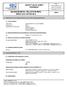 SAFETY DATA SHEET Revised edition no : 0 SDS/MSDS Date : 12 / 10 / 2012