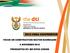 2012 CESA CONFERENCE FOCUS ON CONSTRUCTION SECTOR SCORECARD 5 NOVEMBER 2012 PRESEENTED BY: MR SIPHO ZIKODE