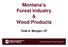 Montana s Forest Industry & Wood Products Todd A. Morgan, CF