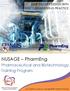 NUSAGE PharmEng. Pharmaceutical and Biotechnology Training Program GMP FACILITY DESIGN WITH GOOD ENGINEERING PRACTICE