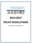 POLICY RESOLUTIONS