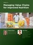 Managing Value Chains for Improved Nutrition