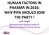 HUMAN FACTORS IN PHARMA IN 2016: WHY PIPA SHOULD JOIN THE PARTY! Colin Knight Pharmaceutical Human Factors & Ergonomics Special Interest Group
