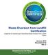 Guidelines for Qualifying and Quantifying Waste Diversion from Landfill Claims