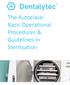 The Autoclave: Basic Operational Procedures & Guidelines in Sterilisation