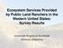 Ecosystem Services Provided by Public Land Ranchers in the Western United States: Survey Results