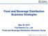 Food and Beverage Distribution Business Strategies May 29, 2015 Fuji Electric Co., Ltd. Food and Beverage Distribution Business Group