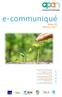 e-communiqué Issue 59 January 2017 Upcoming Climate Change Adaptation Events 1 Climate Change Adaptation News 3