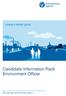 Candidate Information Pack Environment Officer