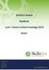 Handbook. Level 1 Award in Retail Knowledge (QCF) RKA01