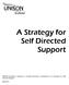 A Strategy for Self Directed Support