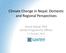 Climate Change in Nepal: Domestic and Regional Perspectives