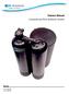 Owners Manual Commercial Plus Softener Series Models: