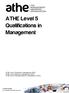 ATHE Level 5 Qualifications in Management