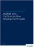 Maersk and the Sustainable Development Goals