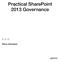 Practical SharePoint 2013 Governance Steve Goodyear