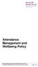 Attendance Management and Wellbeing Policy