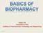 Development of biopharmacy