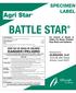 BATTLE STAR SPECIMEN LABEL. ALBAUGH, LLC 1525 NE 36th Street Ankeny, Iowa KEEP OUT OF REACH OF CHILDREN DANGER/PELIGRO