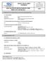 SAFETY DATA SHEET Revised edition no : 0 SDS/MSDS Date : 22 / 10 / 2012