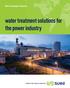 Water Technologies & Solutions. water treatment solutions for the power industry