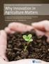 Proceedings of the 2012 AAAS Charles Valentine Riley Memorial Lecture Why Innovation in Agriculture Matters
