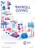 gbgbdb PAYROLL GIVING An Employer s Guide WE WILL BEAT CANCER SOONER CRUK Employers Guide 24pp.indd 1 12/04/ :56