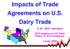 Impacts of Trade Agreements on U.S. Dairy Trade